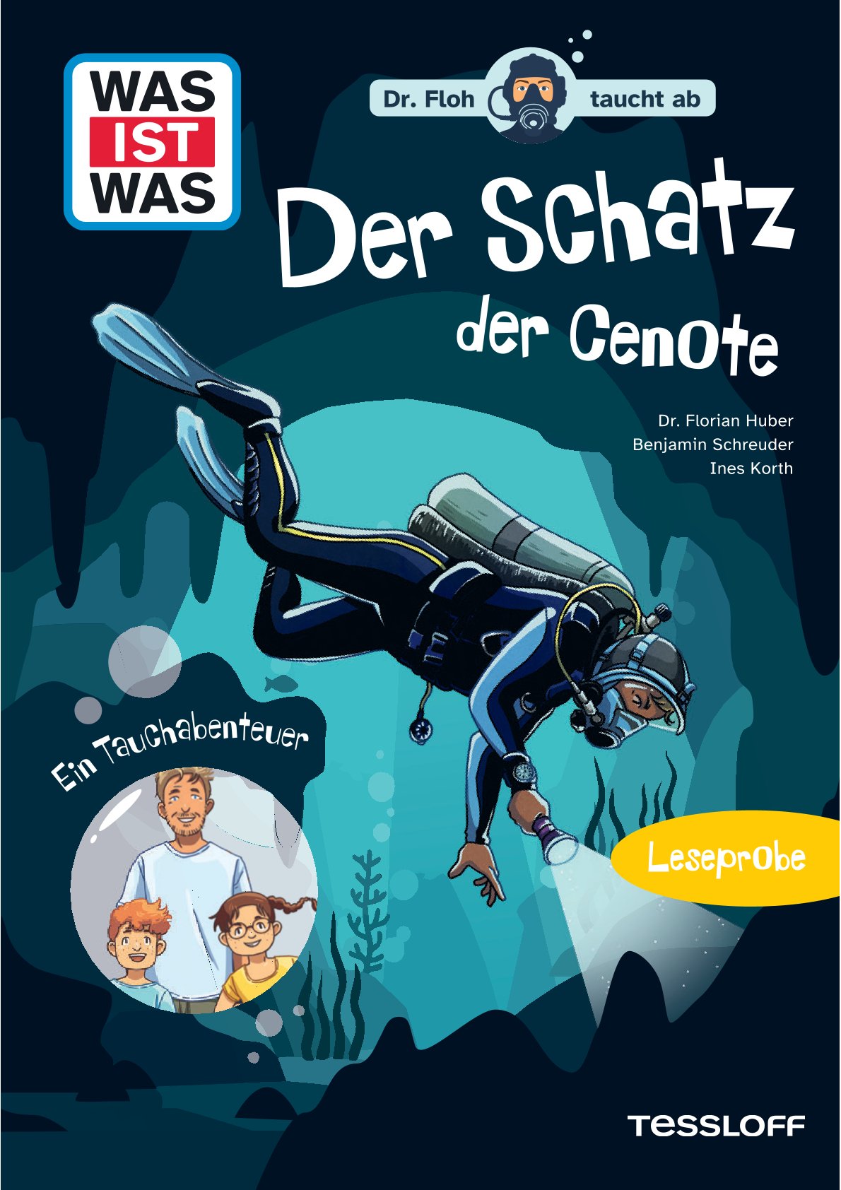 Buchcover: WAS IST WAS - Dr.Floh taucht ab -Der Schatz der Cenote